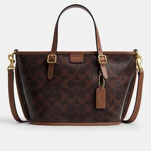NWT Coach!! Taxi Tote Bag 21 In Signature Canvas